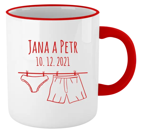 Hrnček Spodná bielizeň s menami