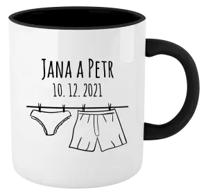 Hrnček  Spodná bielizeň s menami