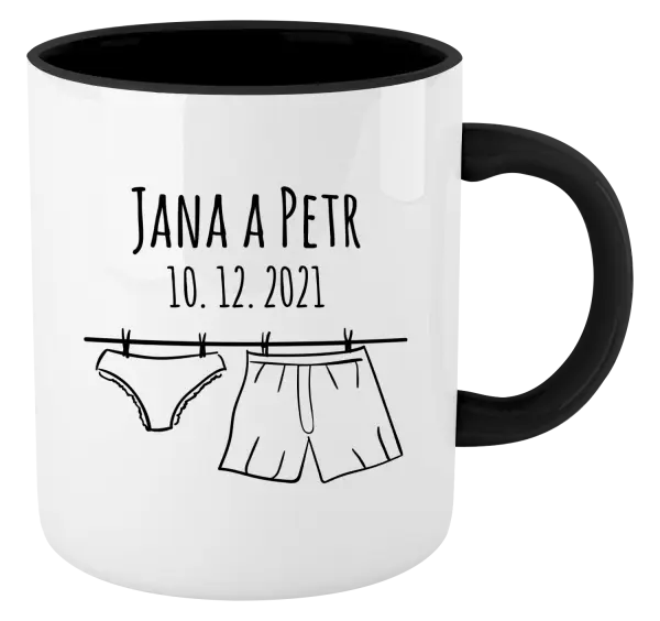 Hrnček  Spodná bielizeň s menami