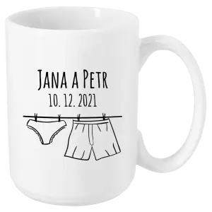 Hrnček Spodná bielizeň s menami