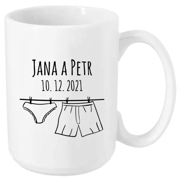 Hrnček Spodná bielizeň s menami