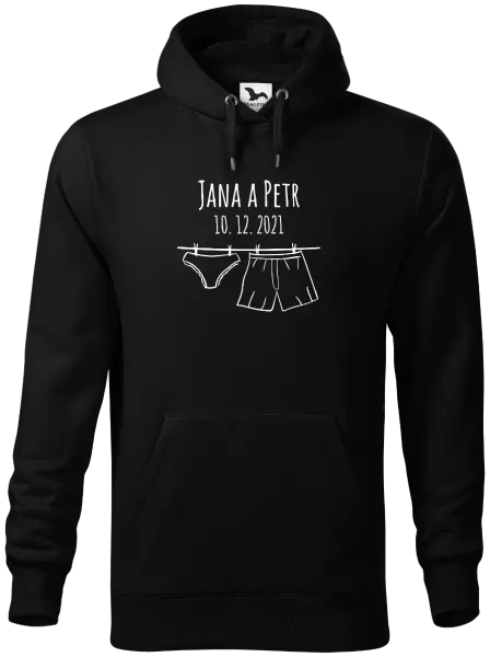 Pánska mikina Spodná bielizeň s menami