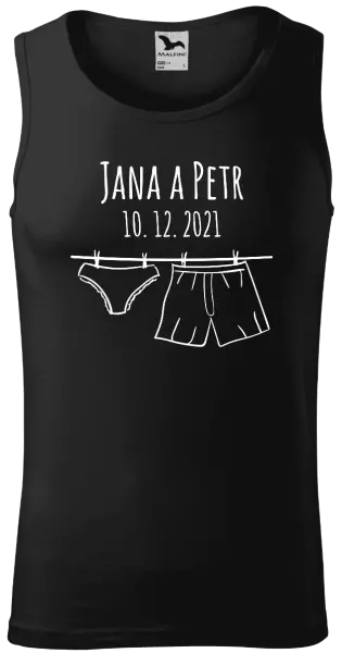 Pánske tielko Spodná bielizeň s menami