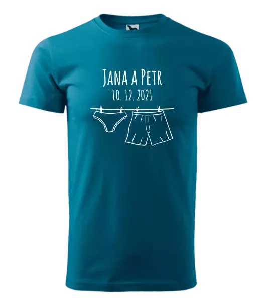 Pánske tričko Spodná bielizeň s menami