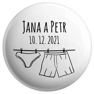 Placka Spodná bielizeň s menami