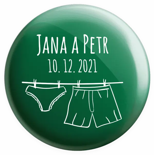 Placka Spodná bielizeň s menami