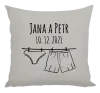 Vankúš Spodná bielizeň s menami