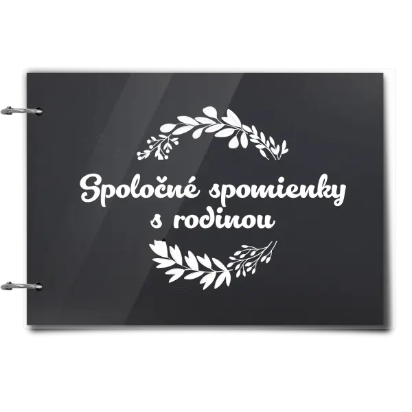 Plexi album sa sponami Spoločné spomienky, čierne lístočky