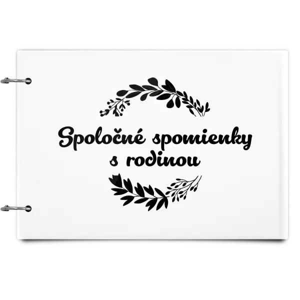 Plexi album sa sponami Spoločné spomienky, čierne lístočky