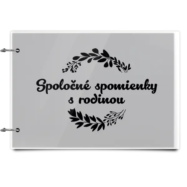 Plexi album sa sponami Spoločné spomienky, čierne lístočky