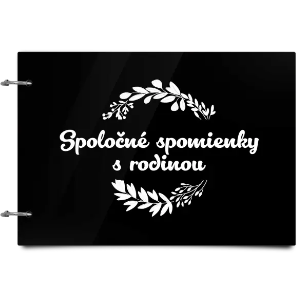 Plexi album sa sponami Spoločné spomienky, čierne lístočky
