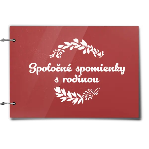 Plexi album sa sponami Spoločné spomienky, čierne lístočky