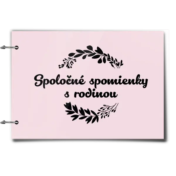 Plexi album sa sponami Spoločné spomienky, čierne lístočky