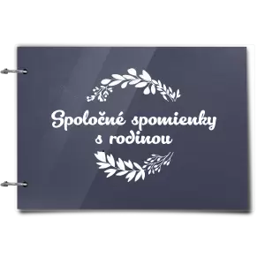 Plexi album sa sponami Spoločné spomienky, čierne lístočky