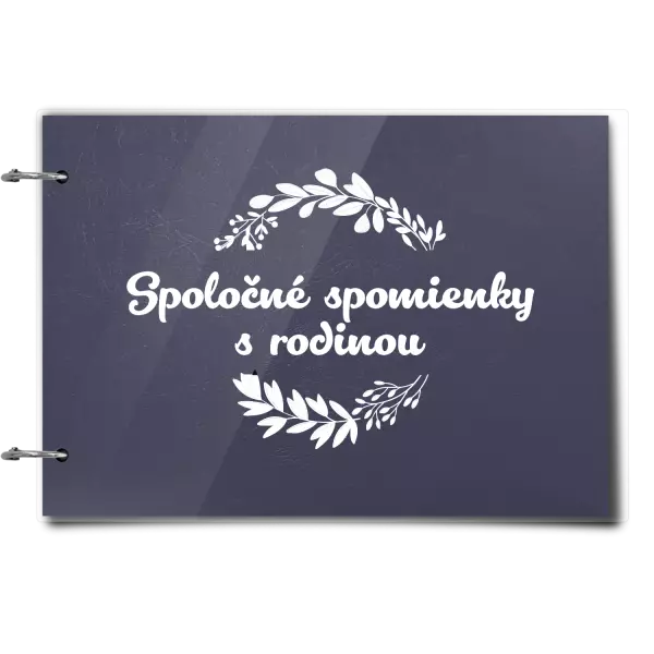 Plexi album sa sponami Spoločné spomienky, čierne lístočky