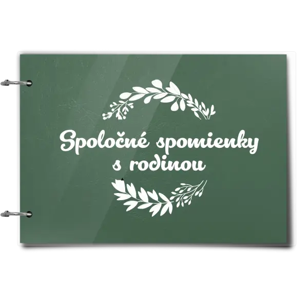 Plexi album sa sponami Spoločné spomienky, čierne lístočky