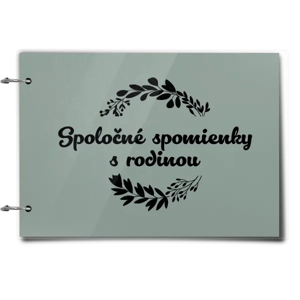 Plexi album sa sponami Spoločné spomienky, čierne lístočky