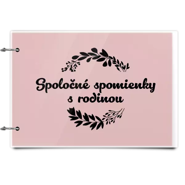 Plexi album sa sponami Spoločné spomienky, čierne lístočky