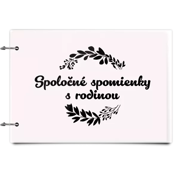 Plexi album sa sponami Spoločné spomienky, čierne lístočky