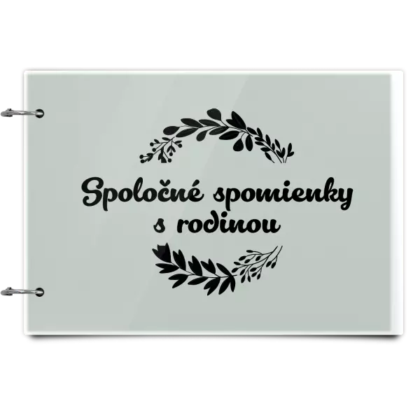 Plexi album sa sponami Spoločné spomienky, čierne lístočky