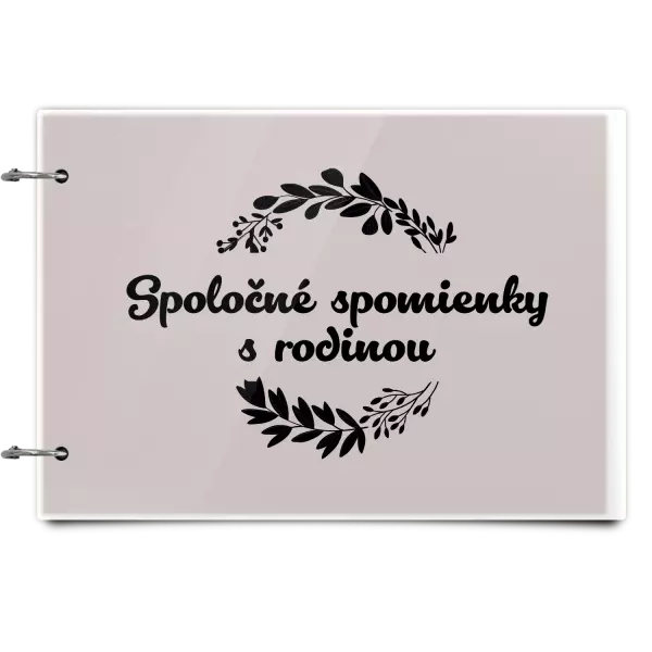 Plexi album sa sponami Spoločné spomienky, čierne lístočky