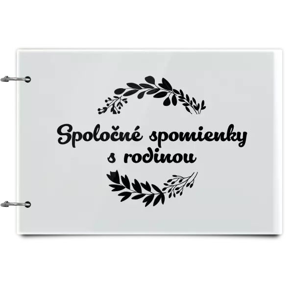 Plexi album sa sponami Spoločné spomienky, čierne lístočky