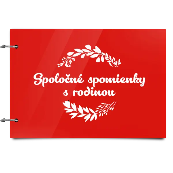 Plexi album sa sponami Spoločné spomienky, čierne lístočky