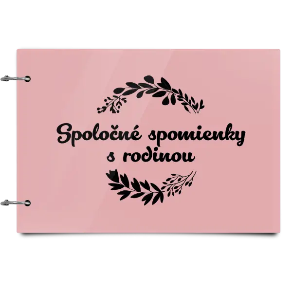Plexi album sa sponami Spoločné spomienky, čierne lístočky
