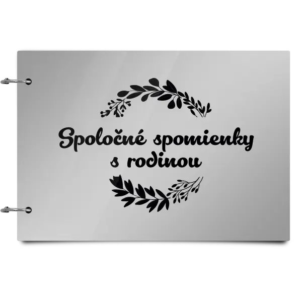 Plexi album sa sponami Spoločné spomienky, čierne lístočky