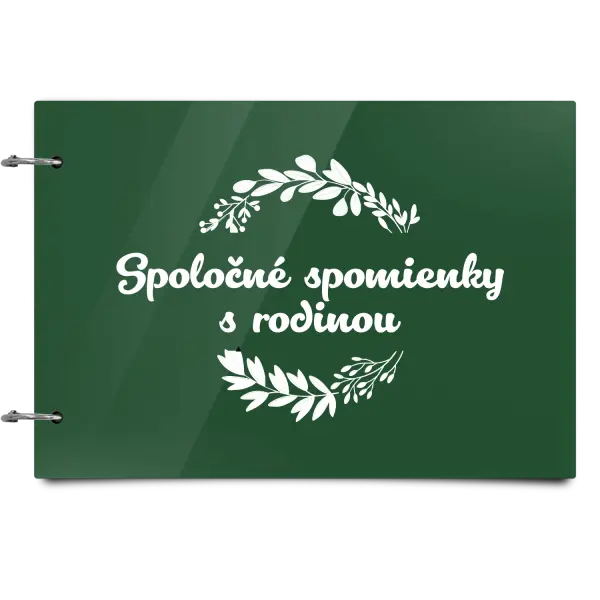 Plexi album sa sponami Spoločné spomienky, čierne lístočky