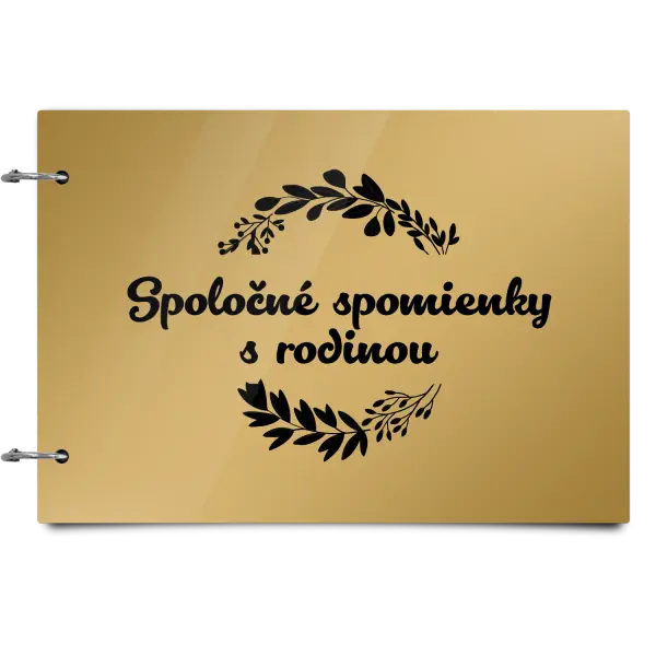 Plexi album sa sponami Spoločné spomienky, čierne lístočky