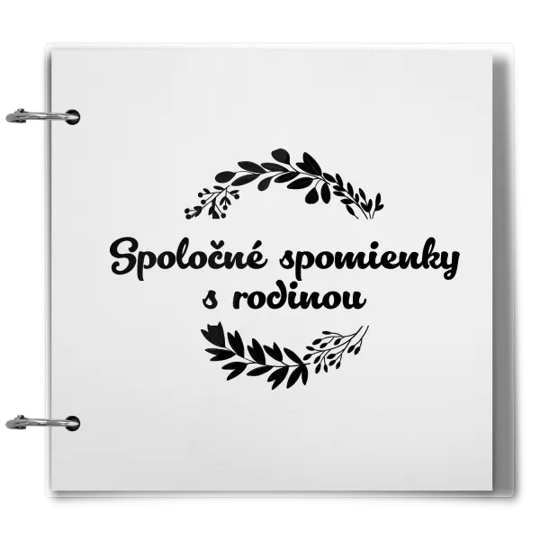Plexi album sa sponami Spoločné spomienky, čierne lístočky