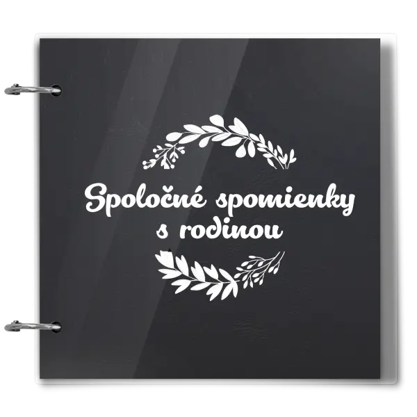 Plexi album sa sponami Spoločné spomienky, čierne lístočky