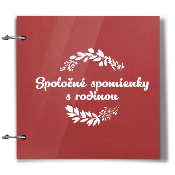 Plexi album sa sponami Spoločné spomienky, čierne lístočky