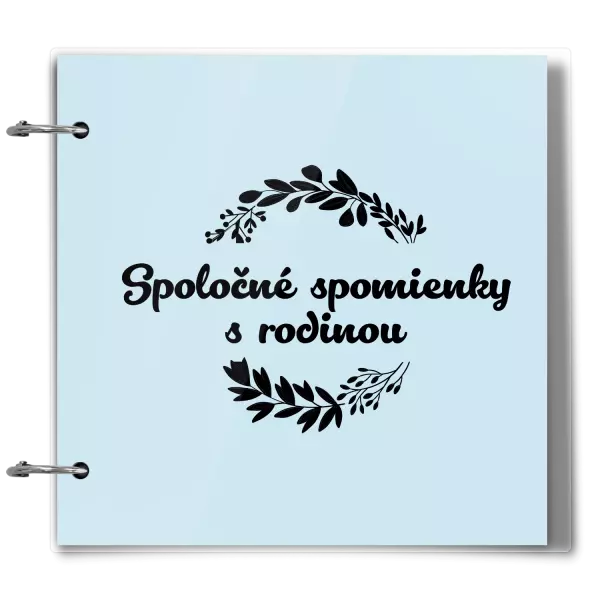 Plexi album sa sponami Spoločné spomienky, čierne lístočky