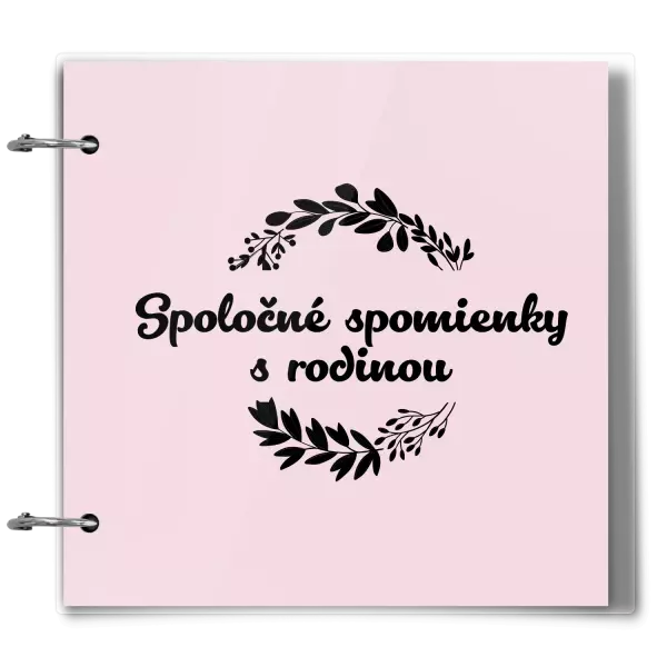Plexi album sa sponami Spoločné spomienky, čierne lístočky