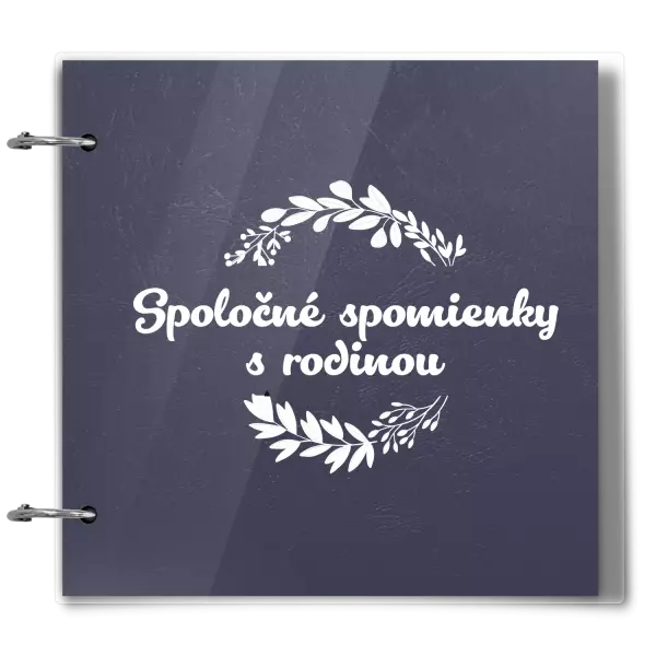 Plexi album sa sponami Spoločné spomienky, čierne lístočky