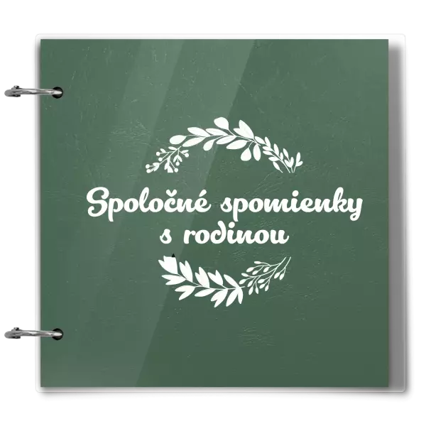Plexi album sa sponami Spoločné spomienky, čierne lístočky