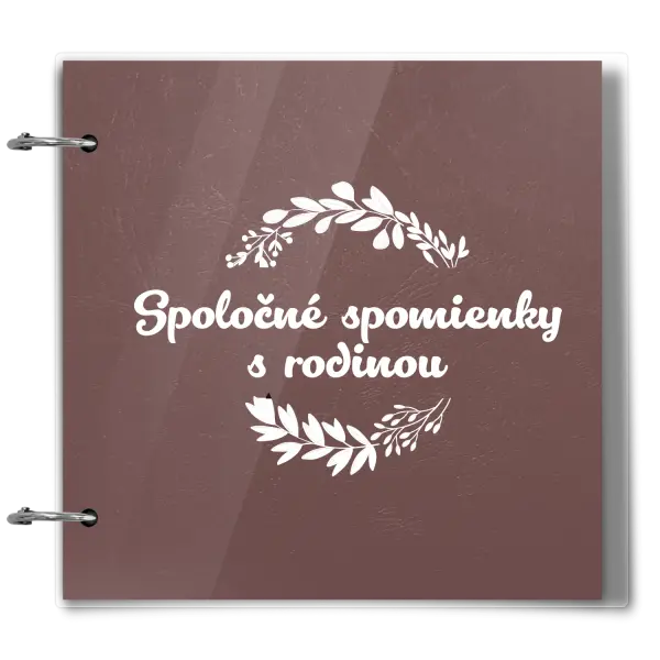 Plexi album sa sponami Spoločné spomienky, čierne lístočky