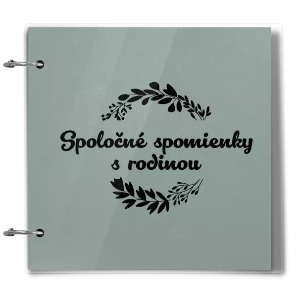 Plexi album sa sponami Spoločné spomienky, čierne lístočky