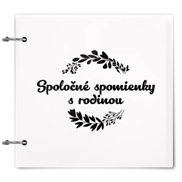 Plexi album sa sponami Spoločné spomienky, čierne lístočky
