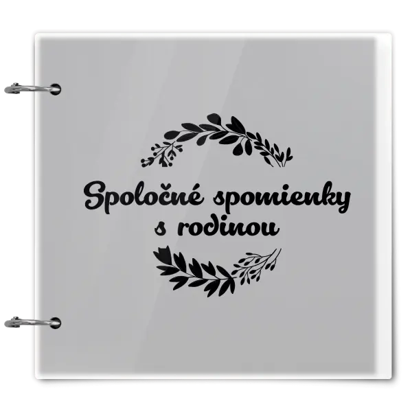 Plexi album sa sponami Spoločné spomienky, čierne lístočky