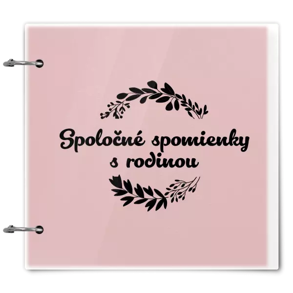 Plexi album sa sponami Spoločné spomienky, čierne lístočky