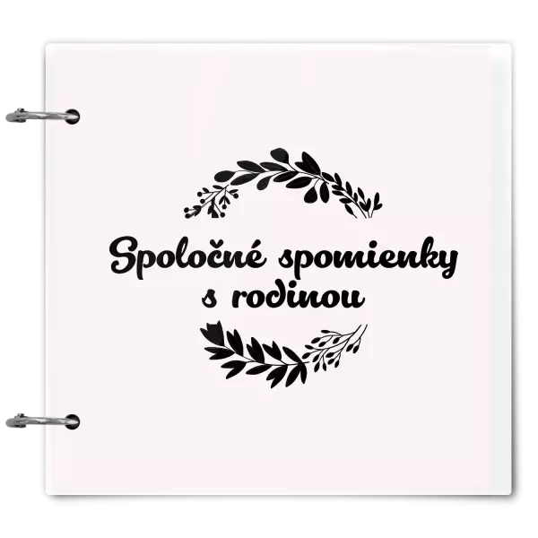 Plexi album sa sponami Spoločné spomienky, čierne lístočky