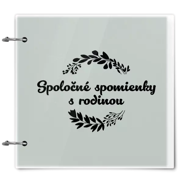 Plexi album sa sponami Spoločné spomienky, čierne lístočky