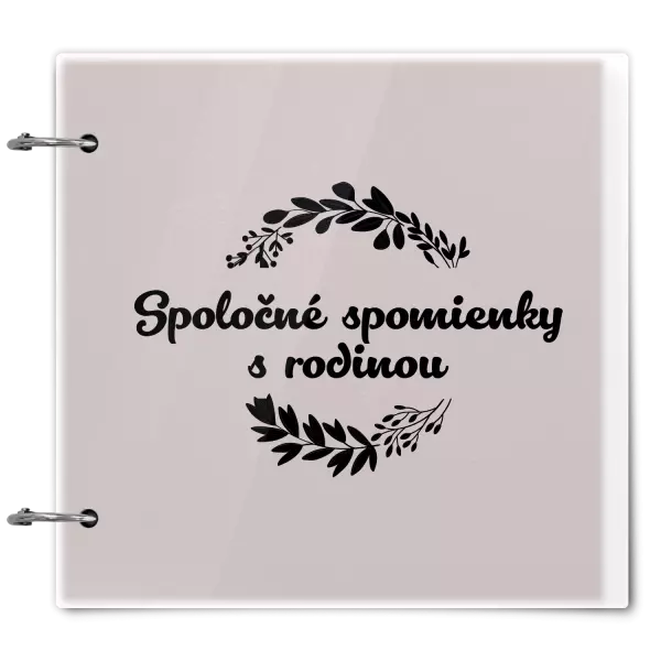 Plexi album sa sponami Spoločné spomienky, čierne lístočky