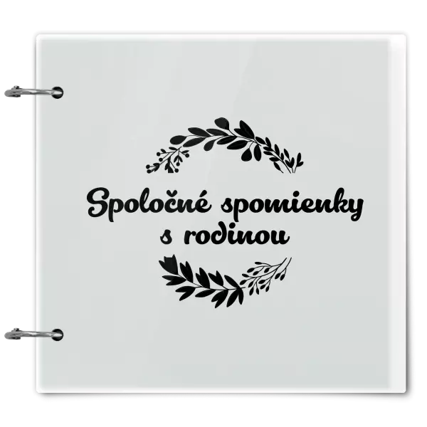 Plexi album sa sponami Spoločné spomienky, čierne lístočky