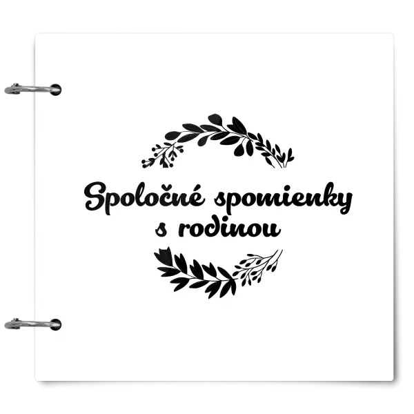 Plexi album sa sponami Spoločné spomienky, čierne lístočky