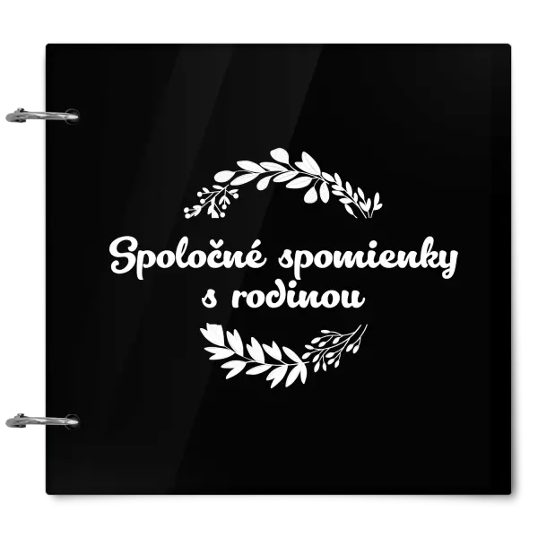 Plexi album sa sponami Spoločné spomienky, čierne lístočky