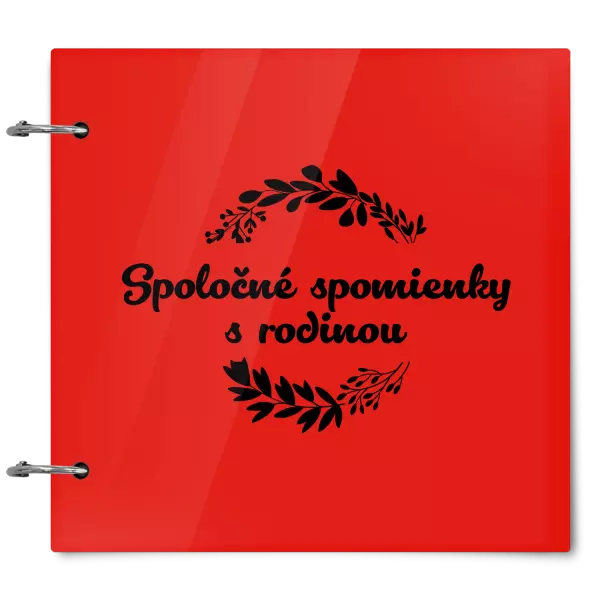 Plexi album sa sponami Spoločné spomienky, čierne lístočky